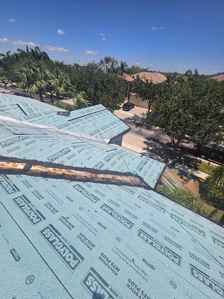 new roof installation